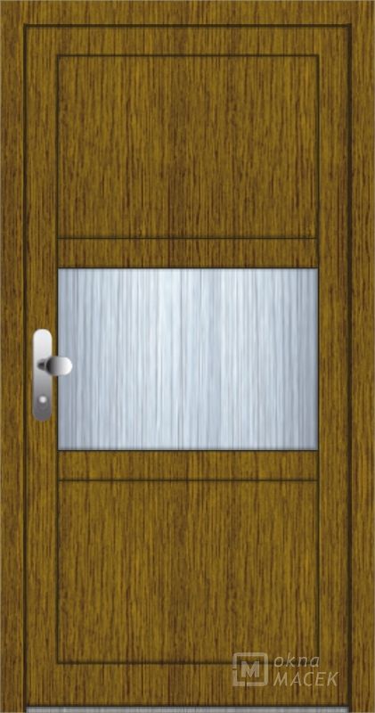 Standardní plastové vchodové dveře - OM 1034