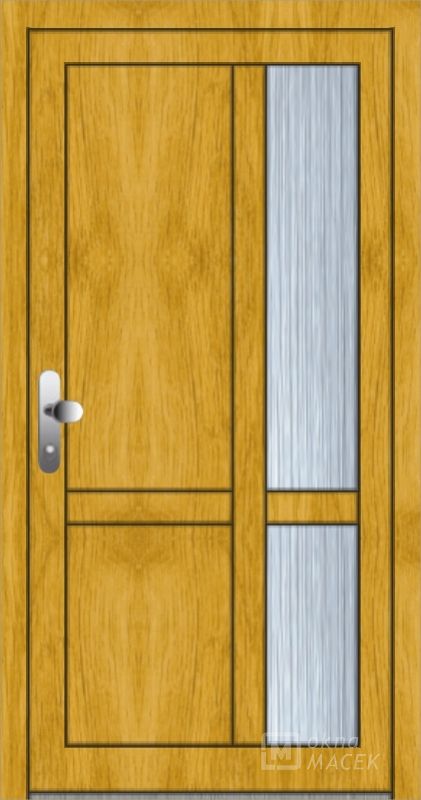 Standardní plastové vchodové dveře - OM 1157