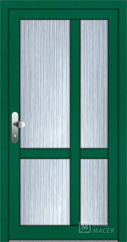 Standardní plastové vchodové dveře - OM 1159