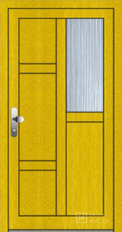 Standardní plastové vchodové dveře - OM 1171