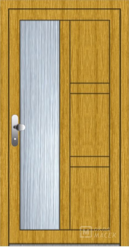 Standardní plastové vchodové dveře - OM 1181