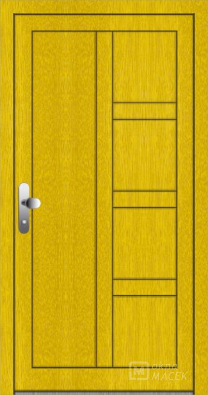 Dřevěné vchodové dveře Standard - OM 1190
