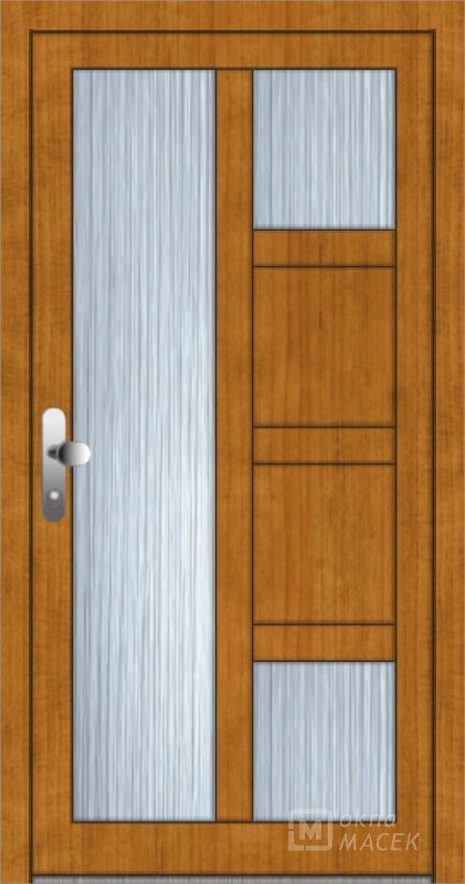 Dřevěné vchodové dveře Standard - OM 1195