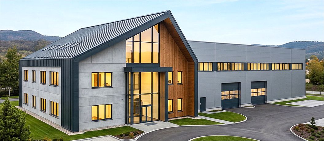 Montáž oken, dveří a vrat do průmyslových objektů